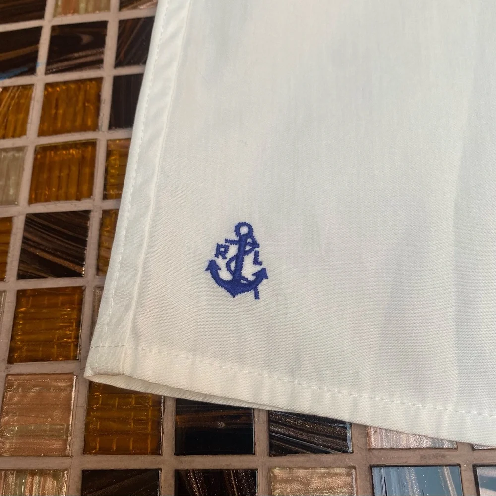Ralph Lauren Cotton Broadcloth Bib Shirt